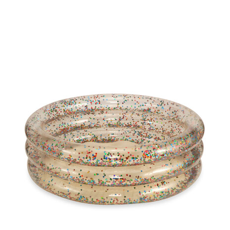 Konges Slojd Zwembad Transparant Hartjes Creme - 50 cm Konges Slojd Zwembad Transparant Hartjes Creme - 50 cm