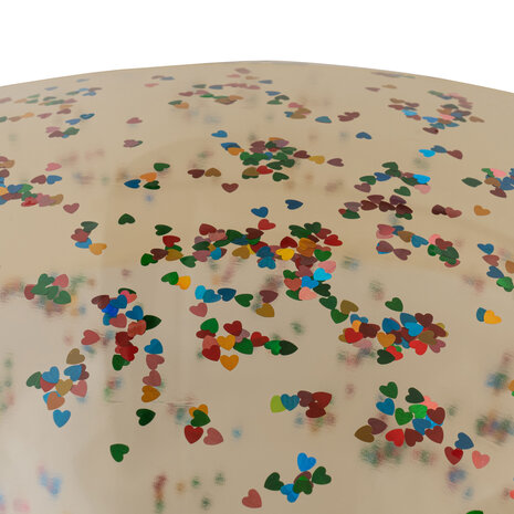Konges Slojd Zwembad Transparant Hartjes Creme - 50 cm Konges Slojd Zwembad Transparant Hartjes Creme - 50 cm