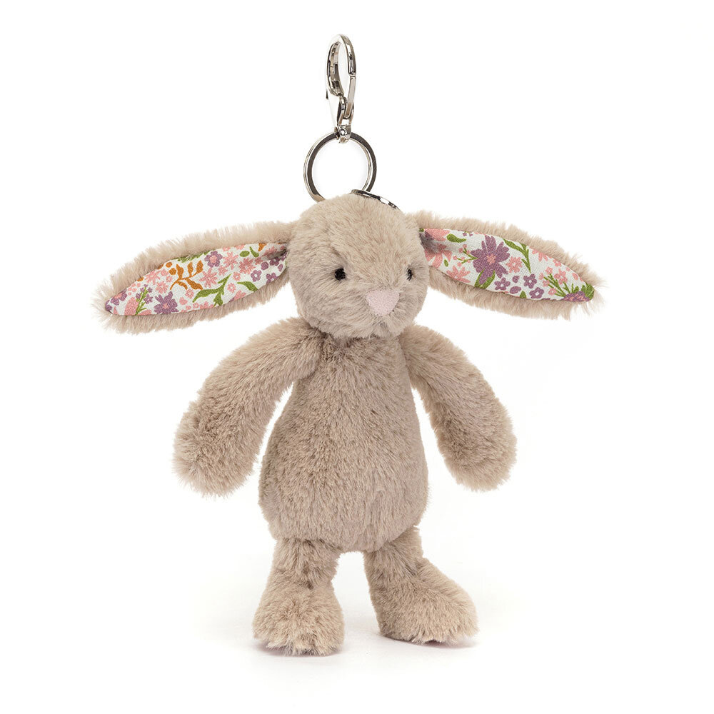 Jellycat Sleutelhanger Blossom Beige Bunny Petal Bag Charm Jellycat Sleutelhanger Blossom Beige Bunny Petal Bag Charm
