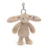 Jellycat Sleutelhanger Blossom Beige Bunny Petal Bag Charm Jellycat Sleutelhanger Blossom Beige Bunny Petal Bag Charm