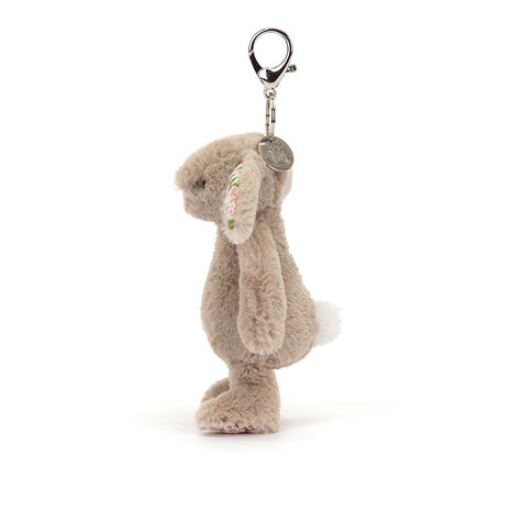 Jellycat Sleutelhanger Blossom Beige Bunny Petal Bag Charm Jellycat Sleutelhanger Blossom Beige Bunny Petal Bag Charm