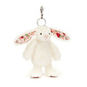 Jellycat Sleutelhanger Blossom Cream Bunny Berry Bag Charm Jellycat Sleutelhanger Blossom Cream Bunny Berry Bag Charm