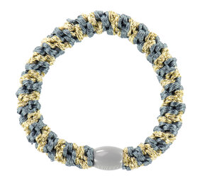 Kknekki Haarelastiekje Bluegrey Beige Stripe Glitter