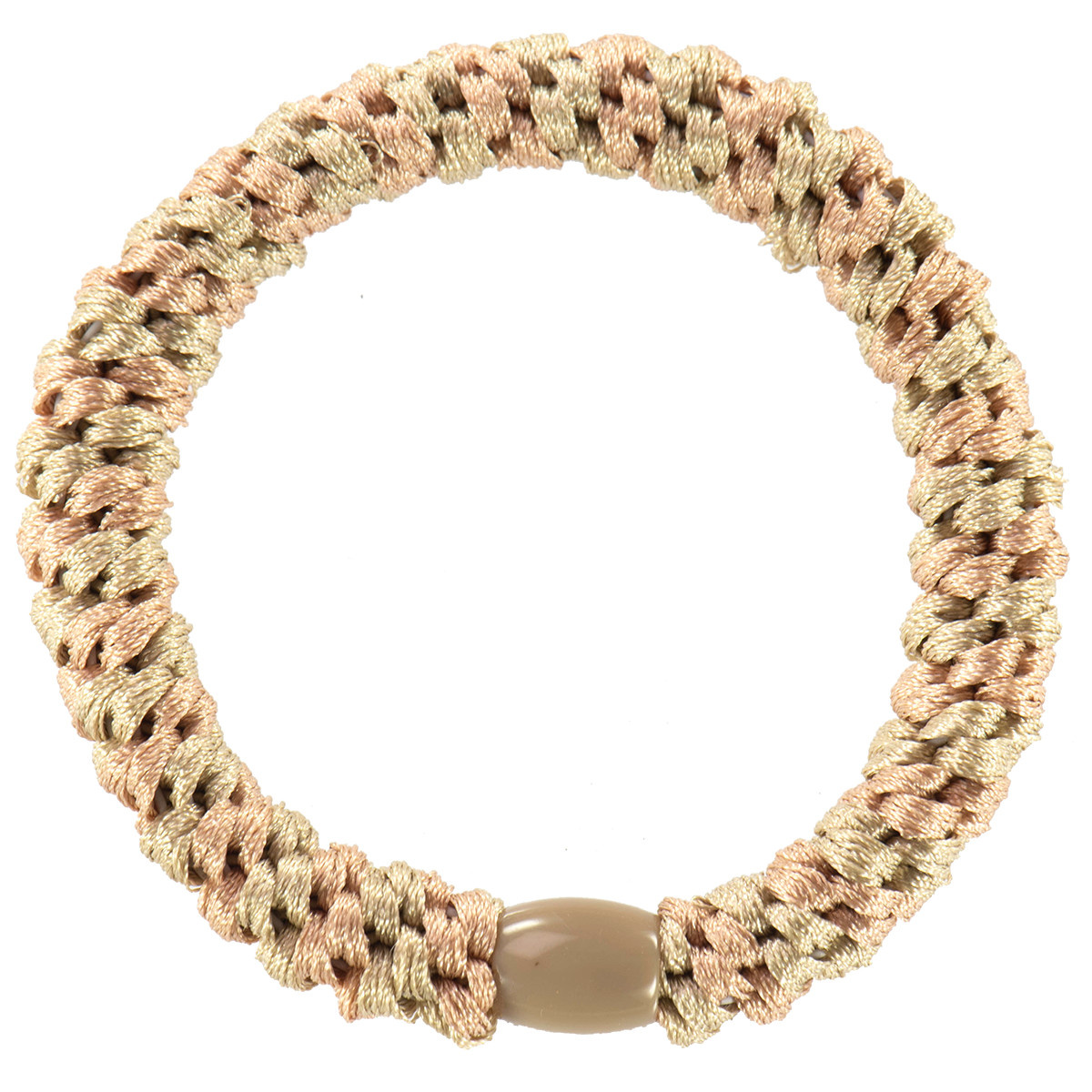 Haarelastiekje Peach Light Beige Stripe afbeelding