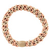Kknekki Haarelastiekje Peach Coral Beige Stripe Glitter Kknekki Haarelastiekje Peach Coral Beige Stripe Glitter