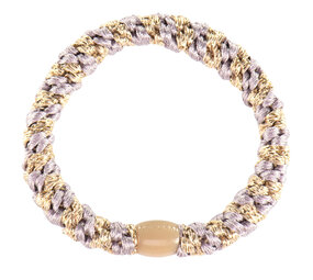 Kknekki Haarelastiekje Dusty Lavender Beige Glitter Kknekki Haarelastiekje Dusty Lavender Beige Glitter