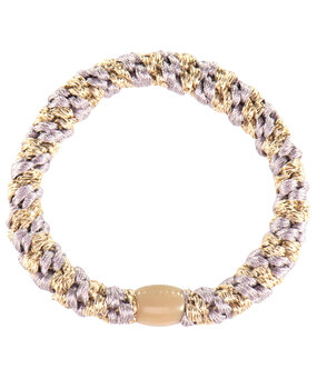 Kknekki Haarelastiekje Dusty Lavender Beige Glitter