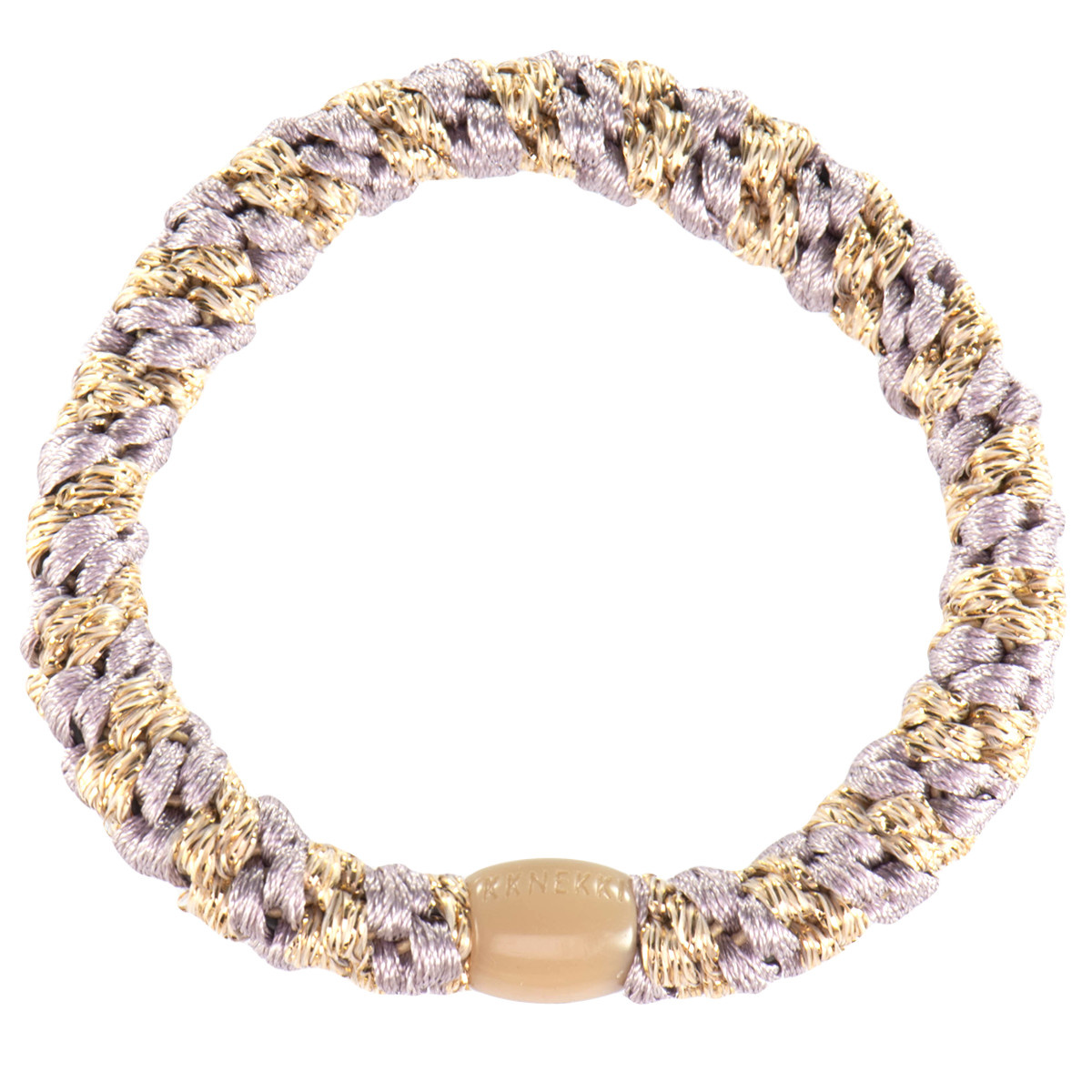 Haarelastiekje Dusty Lavender Beige Glitter afbeelding