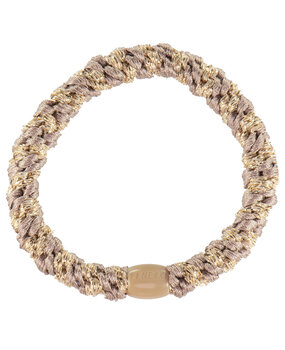 Kknekki Haarelastiekje Dove Beige Glitter