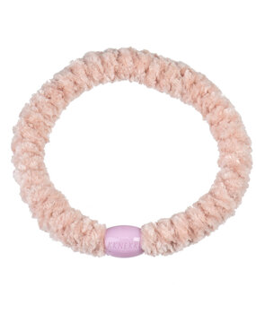 Kknekki Haarelastiekje Velvet Dusty Light Pink