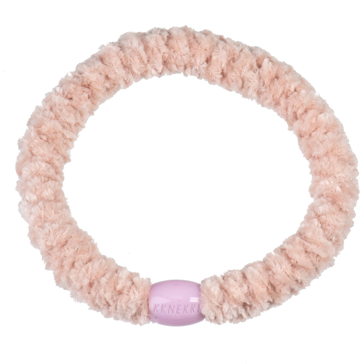 Haarelastiekje Velvet Dusty Light Pink afbeelding