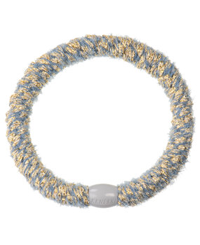 Kknekki Haarelastiekje Velvet Glitter Jeansblue