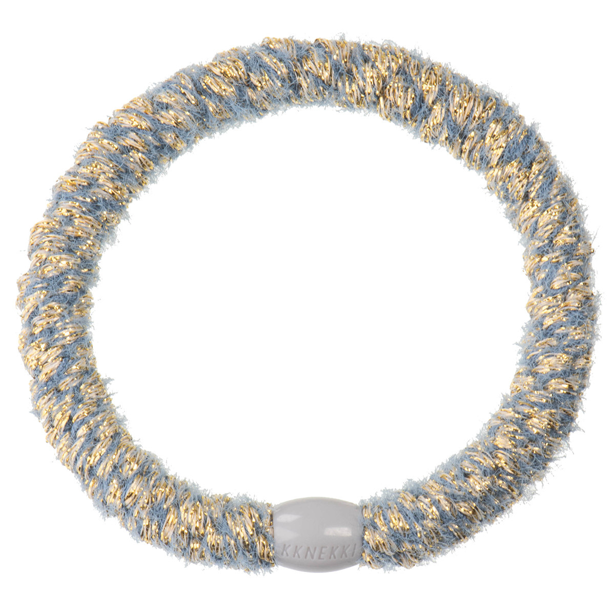 Haarelastiekje Velvet Glitter Jeansblue afbeelding