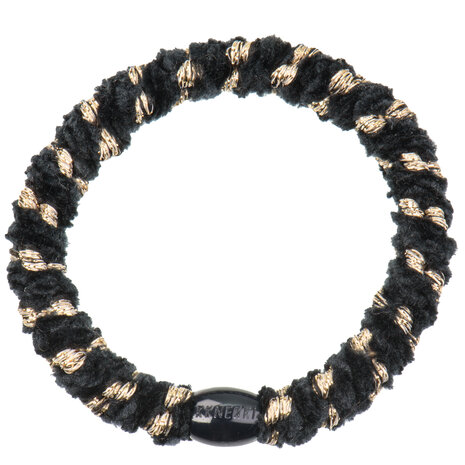 Kknekki Haarelastiekje Velvet Stripe Black Kknekki Haarelastiekje Velvet Stripe Black