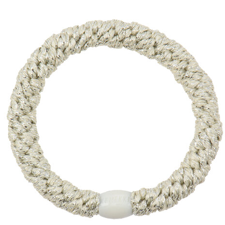 Kknekki Haarelastiekje Ivory Glitter Kknekki Haarelastiekje Ivory Glitter