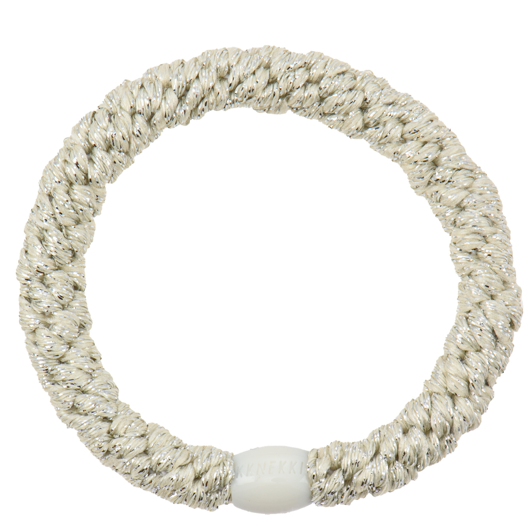 Haarelastiekje Ivory Glitter afbeelding