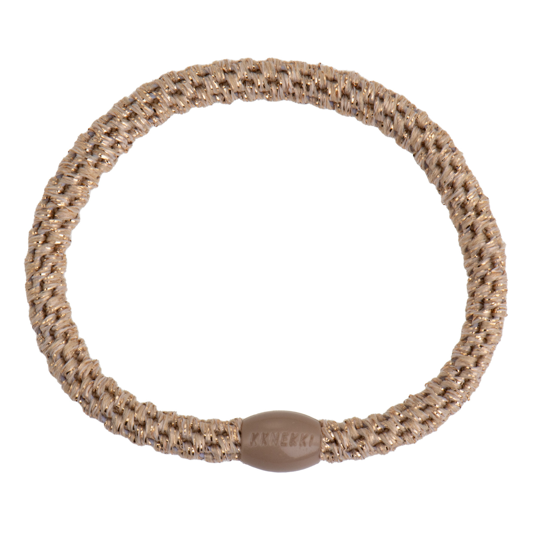 Haarelastiekje Slim Beige Glitter afbeelding