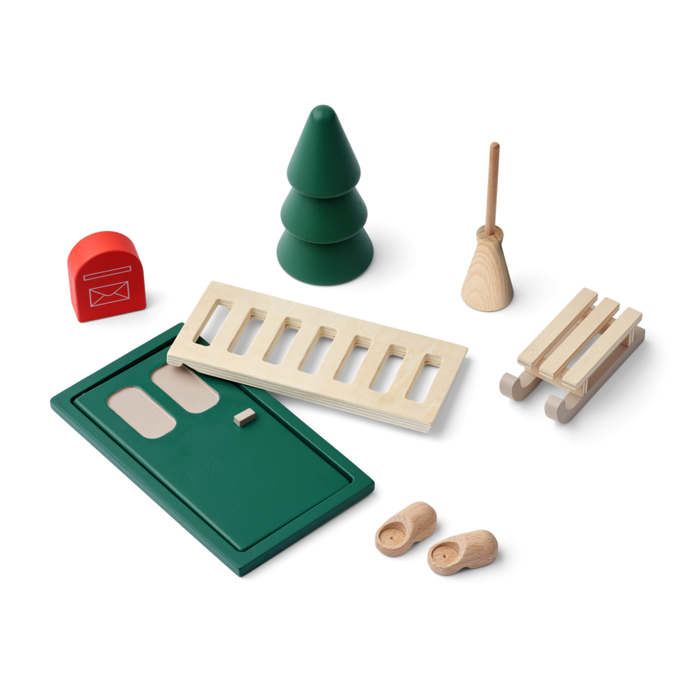 Liewood Elfendeurtje Lena Garden Green Multi Mix Liewood Elfendeurtje Lena Garden Green Multi Mix