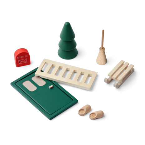 Liewood Elfendeurtje Lena Garden Green Multi Mix Liewood Elfendeurtje Lena Garden Green Multi Mix