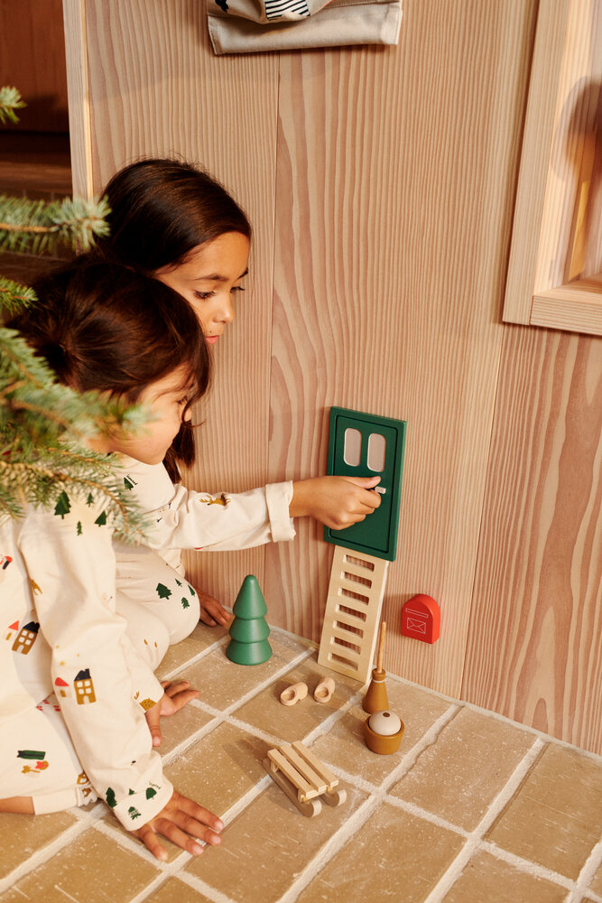 Liewood Elfendeurtje Lena Garden Green Multi Mix Liewood Elfendeurtje Lena Garden Green Multi Mix