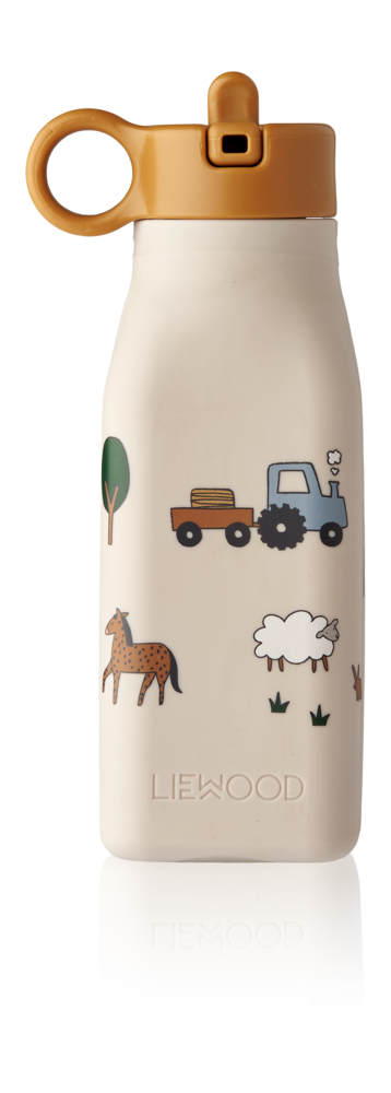 Liewood Drinkfles Warren Bottle 350 ml Farm Sandy Liewood Drinkfles Warren Bottle 350 ml Farm Sandy