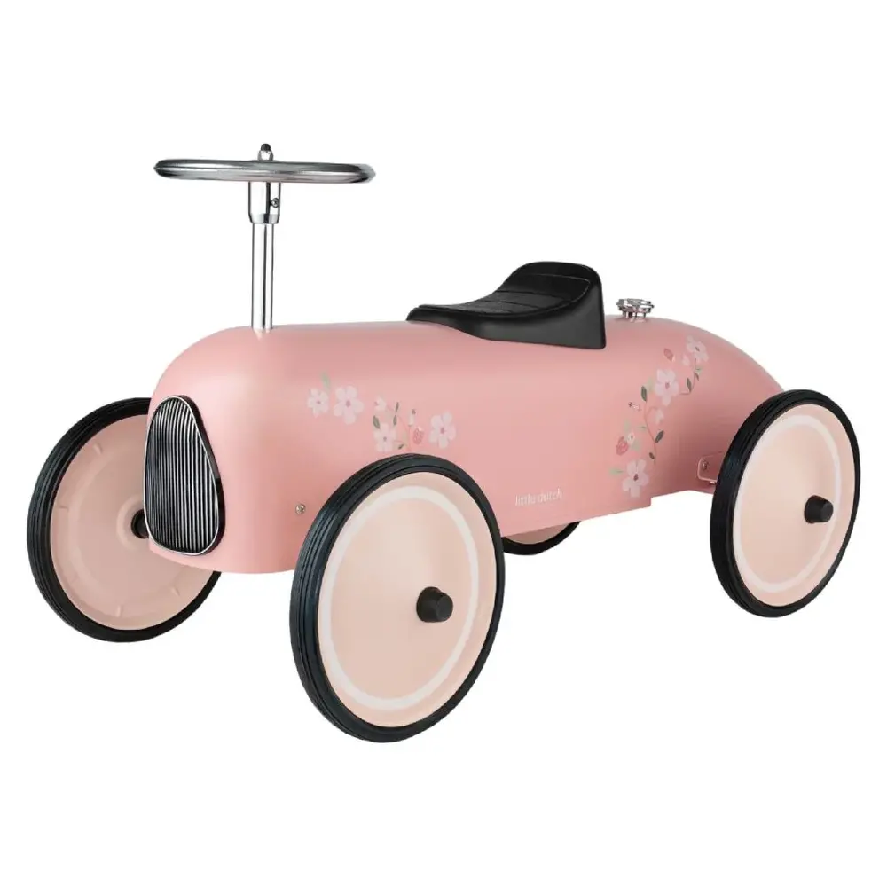 Little Dutch Retro Loopauto Roze Little Dutch Retro Loopauto Roze
