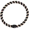 Kknekki Haarelastiekje Slim Black-Beige Glitter Stripe Kknekki Haarelastiekje Slim Black-Beige Glitter Stripe