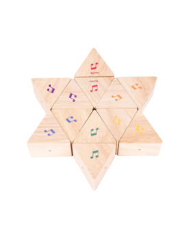 TickiT Houten geluidsprisma ( set van 12)