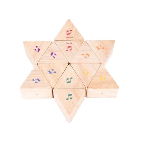 TickiT Houten geluidsprisma ( set van 12) TickiT Houten geluidsprisma ( set van 12)