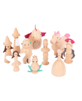 TickiT Houten betoverende figuren set van 10