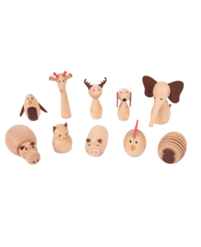 TickiT Houten speelfiguren Animal Friends