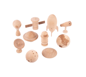 TickiT Houten speelfiguren Space Adventure TickiT Houten speelfiguren Space Adventure