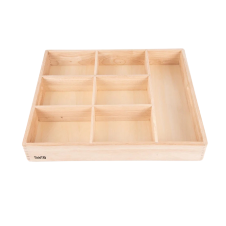 TickiT Houten sorteerbak met 7 vakken TickiT Houten sorteerbak met 7 vakken