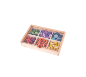 TickiT Loose Parts in houten Sorteerbak met Deksel TickiT Loose Parts in houten Sorteerbak met Deksel