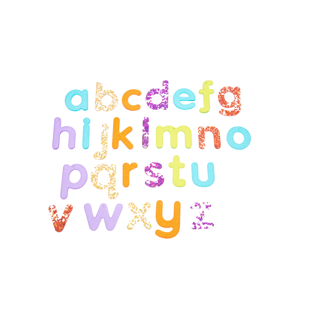 Letters Regenboog Glitter afbeelding