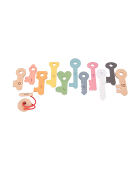 TickiT Houten Sleutels Regenboog