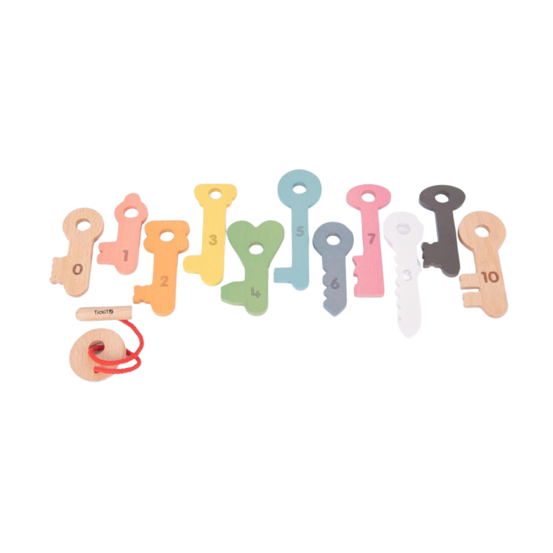 Houten Sleutels Regenboog afbeelding