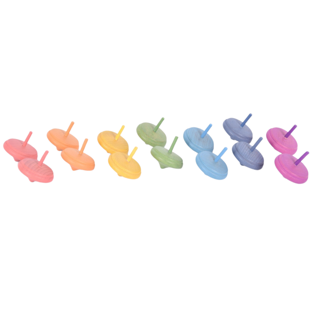 Houten Tollen Regenboog afbeelding