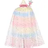 Souza! Unicorn cape met Tiara en Toverstaf Souza! Unicorn cape met Tiara en Toverstaf