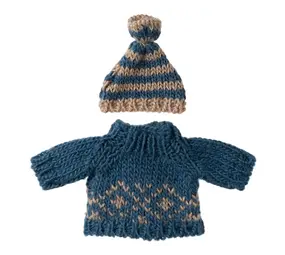 Maileg Sweater en muts Dad Mouse