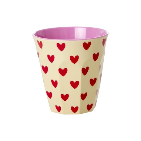 Rice Melamine Beker Darling Hearts Medium