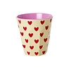 Rice Melamine Beker Darling Hearts Medium