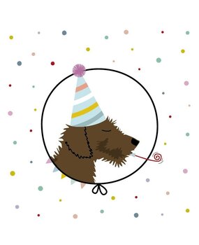 Mevrouw Emmer Wenskaart Feesthoed Mevrouw Emmer Wenskaart Feesthoed