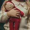 Olli Ella Cozy Dinkum Doll Lullaby Custard Red