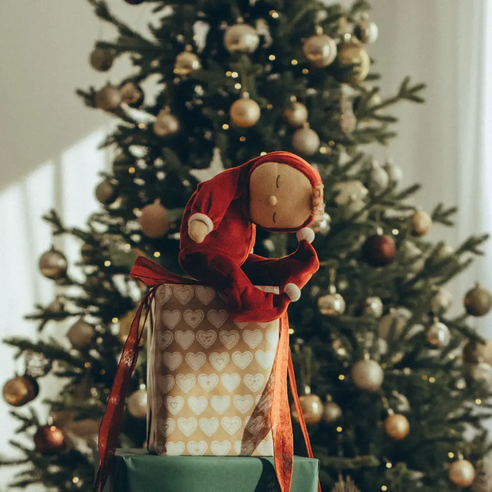 Olli Ella Cozy Dinkum Doll Lullaby Custard Red Olli Ella Cozy Dinkum Doll Lullaby Custard Red