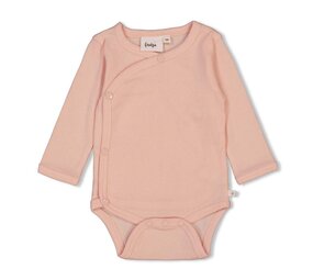 Feetje Babykleding Wikkelromper Rib Roze Feetje Babykleding Wikkelromper Rib Roze