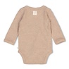 Feetje Babykleding Wikkelromper Rib Taupe Melange Feetje Babykleding Wikkelromper Rib Taupe Melange