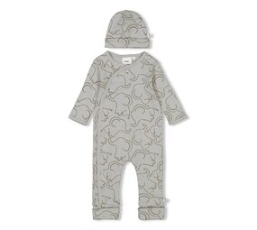 Feetje Babykleding Geschenkset Onesie met Muts Grijs Feetje Babykleding Geschenkset Onesie met Muts Grijs