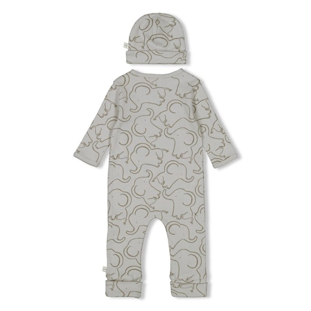 Feetje Babykleding Geschenkset Onesie met Muts Grijs Feetje Babykleding Geschenkset Onesie met Muts Grijs