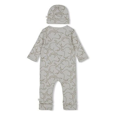 Feetje Babykleding Geschenkset Onesie met Muts Grijs Feetje Babykleding Geschenkset Onesie met Muts Grijs